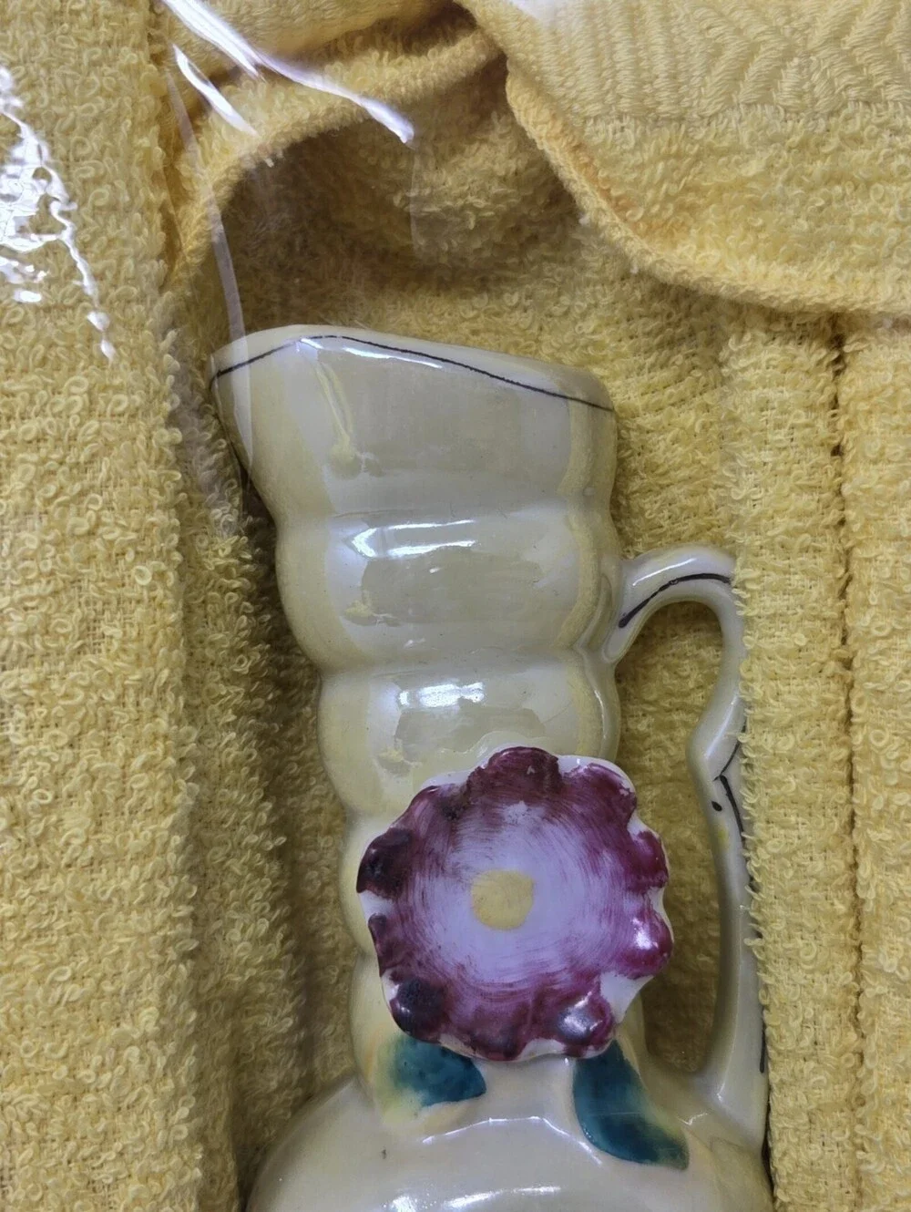 VTG Cannon Bath Towels Gift Set Butterflies Joyce Morris Vase NOS RARE READ